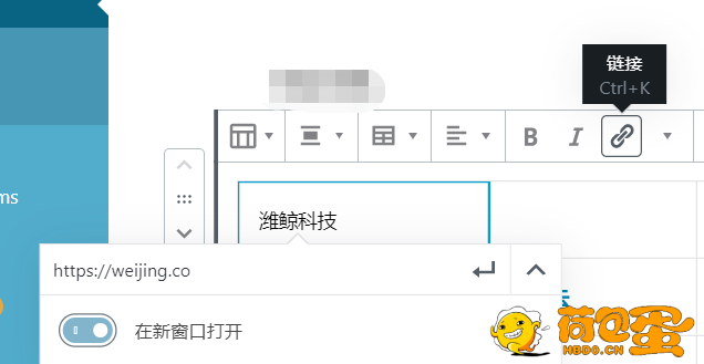 WordPress:中设置文章内链接默认在新窗口中打开