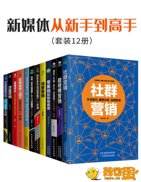 《新媒体从新手到高手》套装12册 低成本获取百万粉丝的营销套路[pdf]